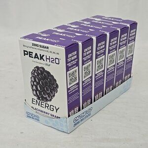 PEAK H2O By Stur ENERGY BlackBerry Grape 6 PACK 36 Count Drink Mix Enhancer